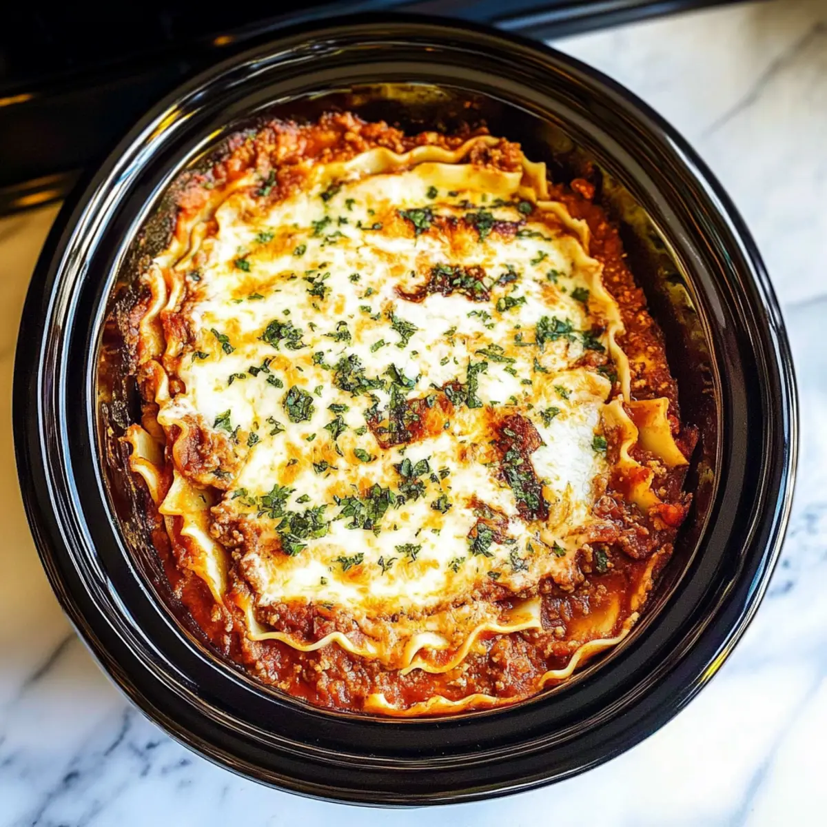 Easiest Ever Crockpot Lasagna