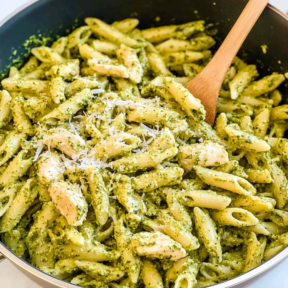 Creamy Chicken Pesto Pasta