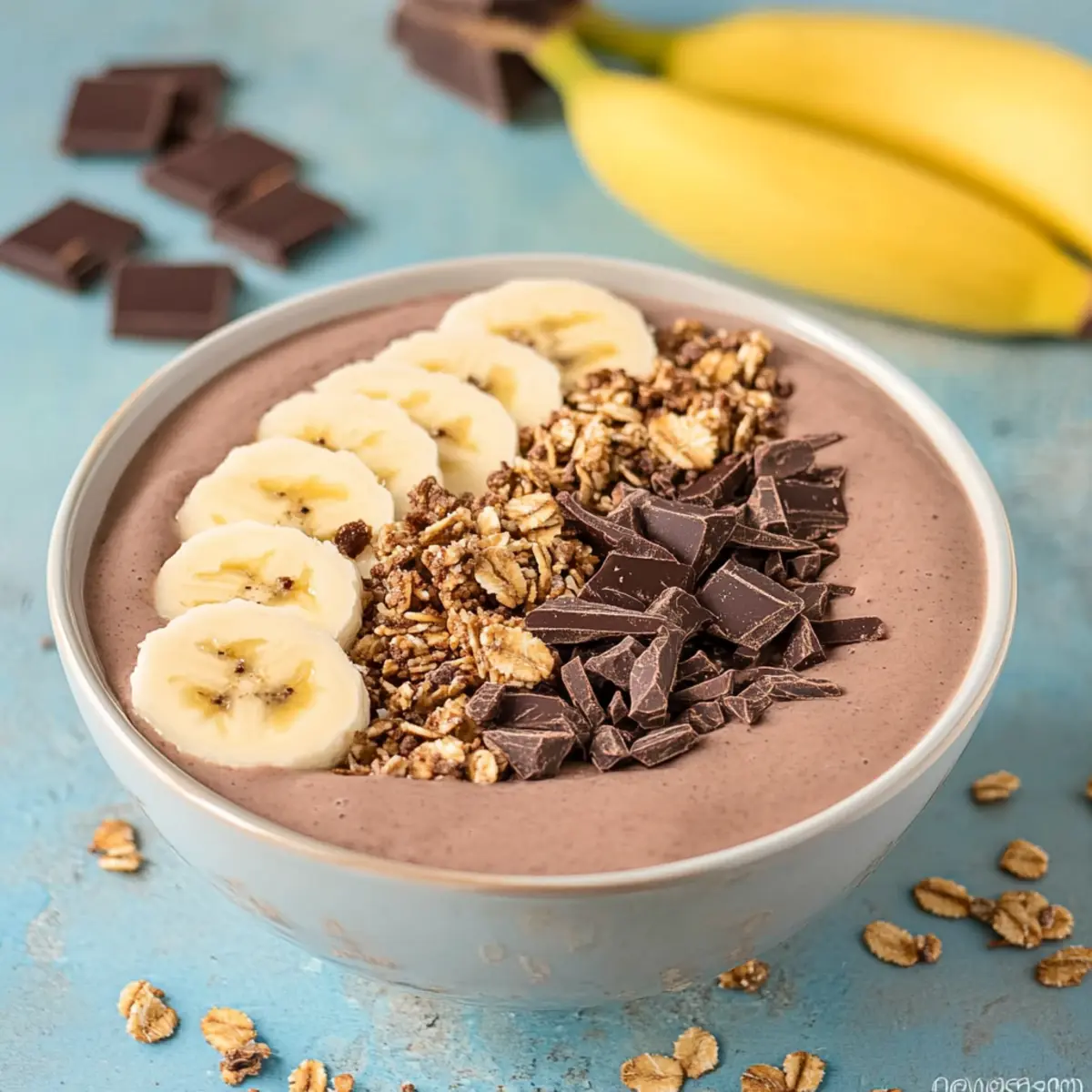 Chocolate Peanut Butter Smoothie Bowl