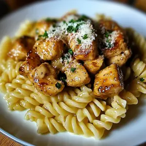 Twisted Pasta with Honey Garlic Chicken