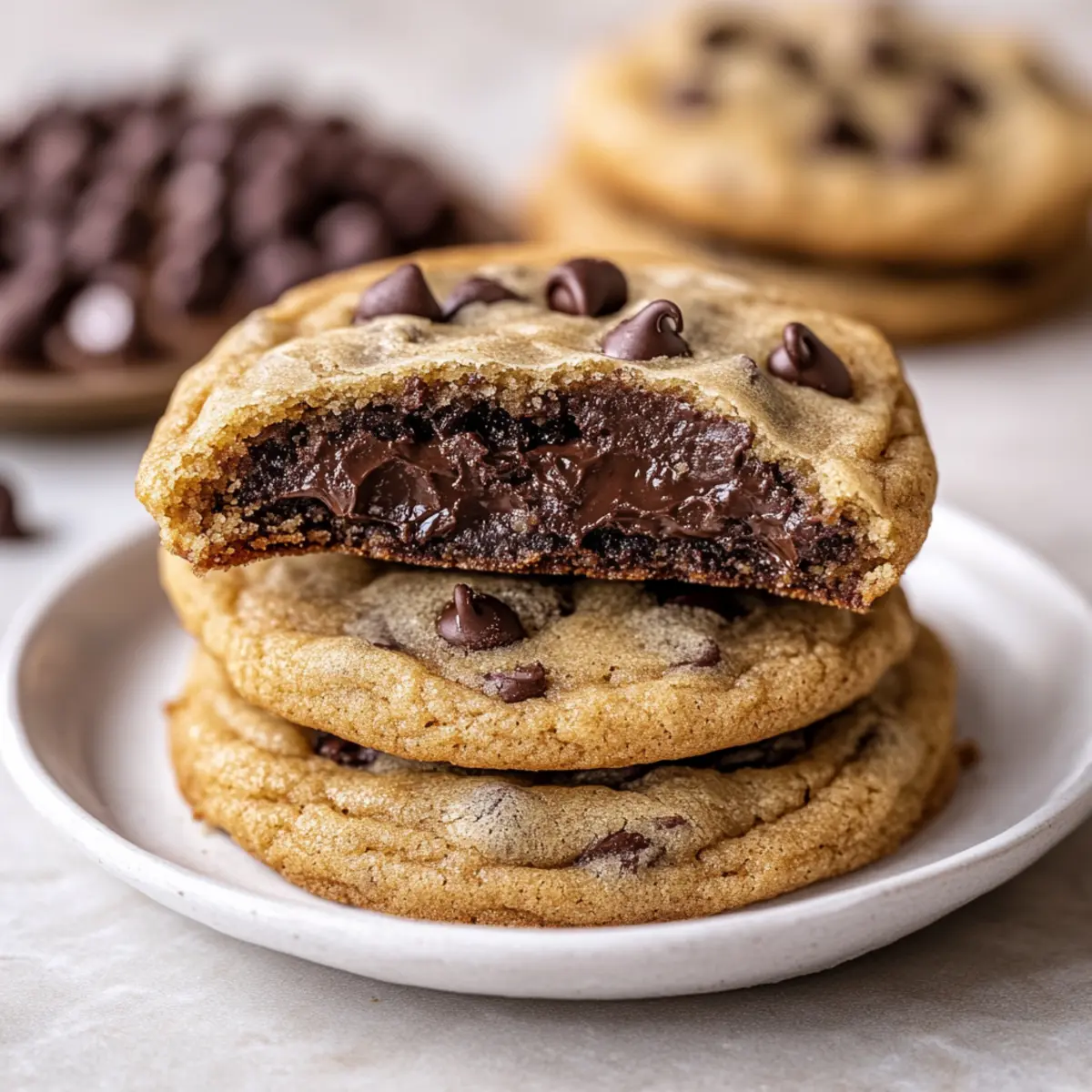 Brownie-Stuffed Chocolate Chip Cookies