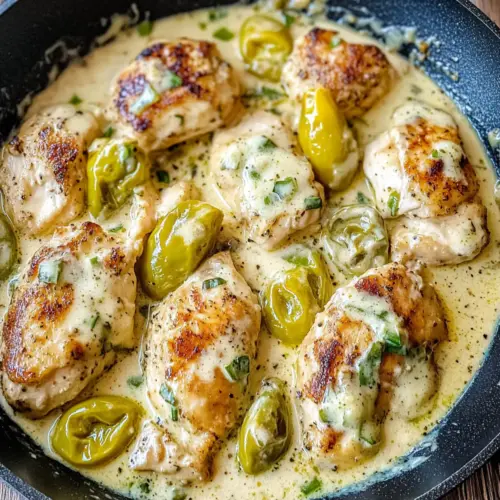Creamy Pepperoncini Chicken Skillet