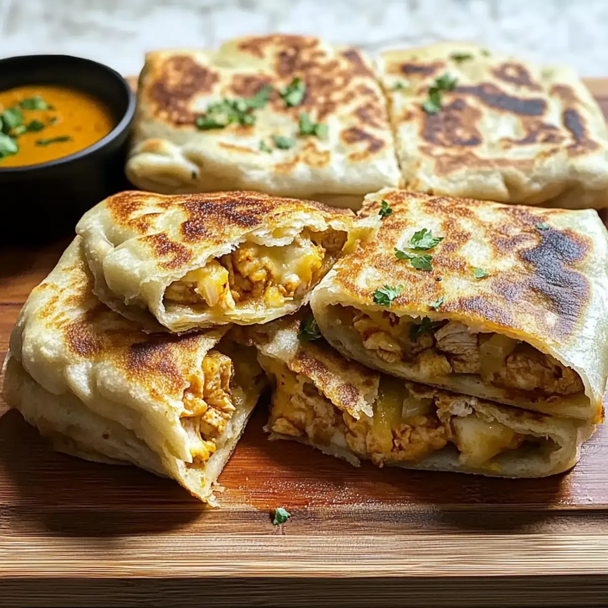 Msmen Filled with Chicken