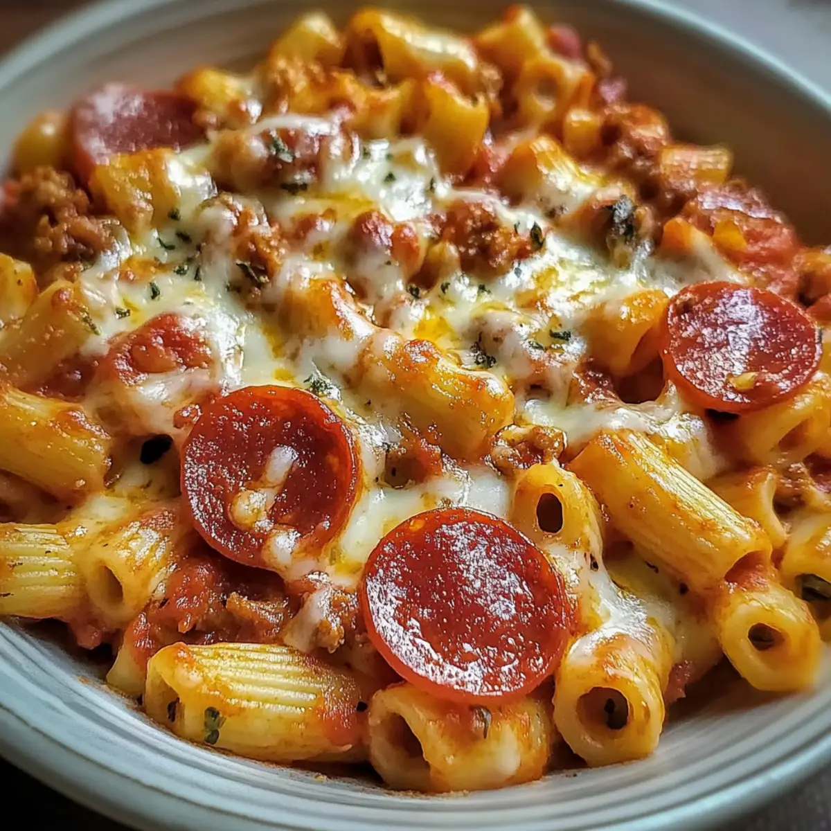 Crockpot Pizza Pasta