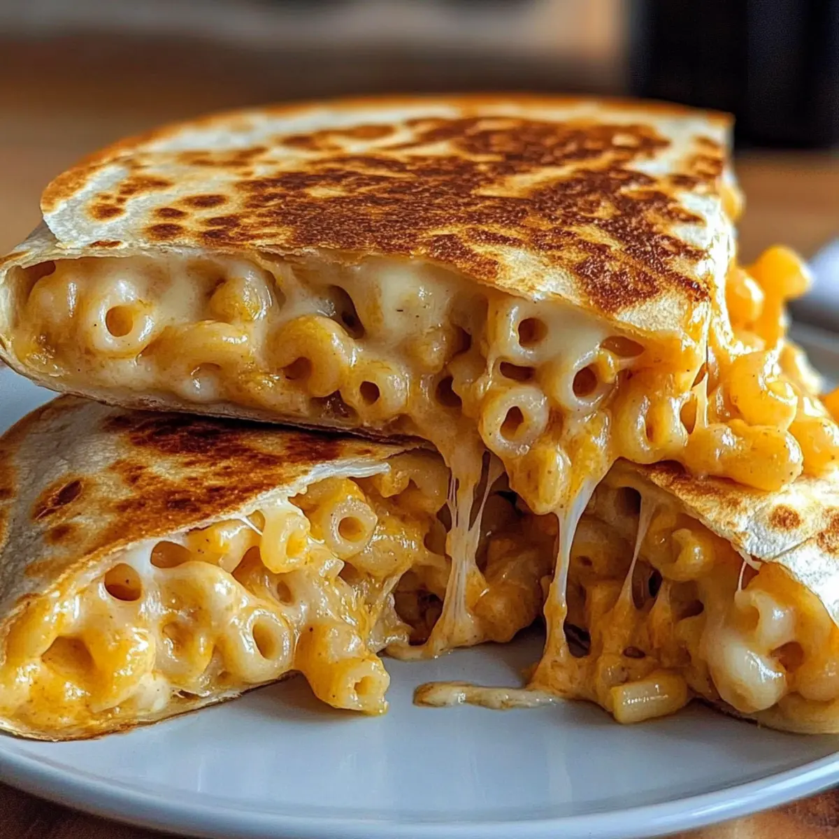 Mac and Cheese Quesadillas