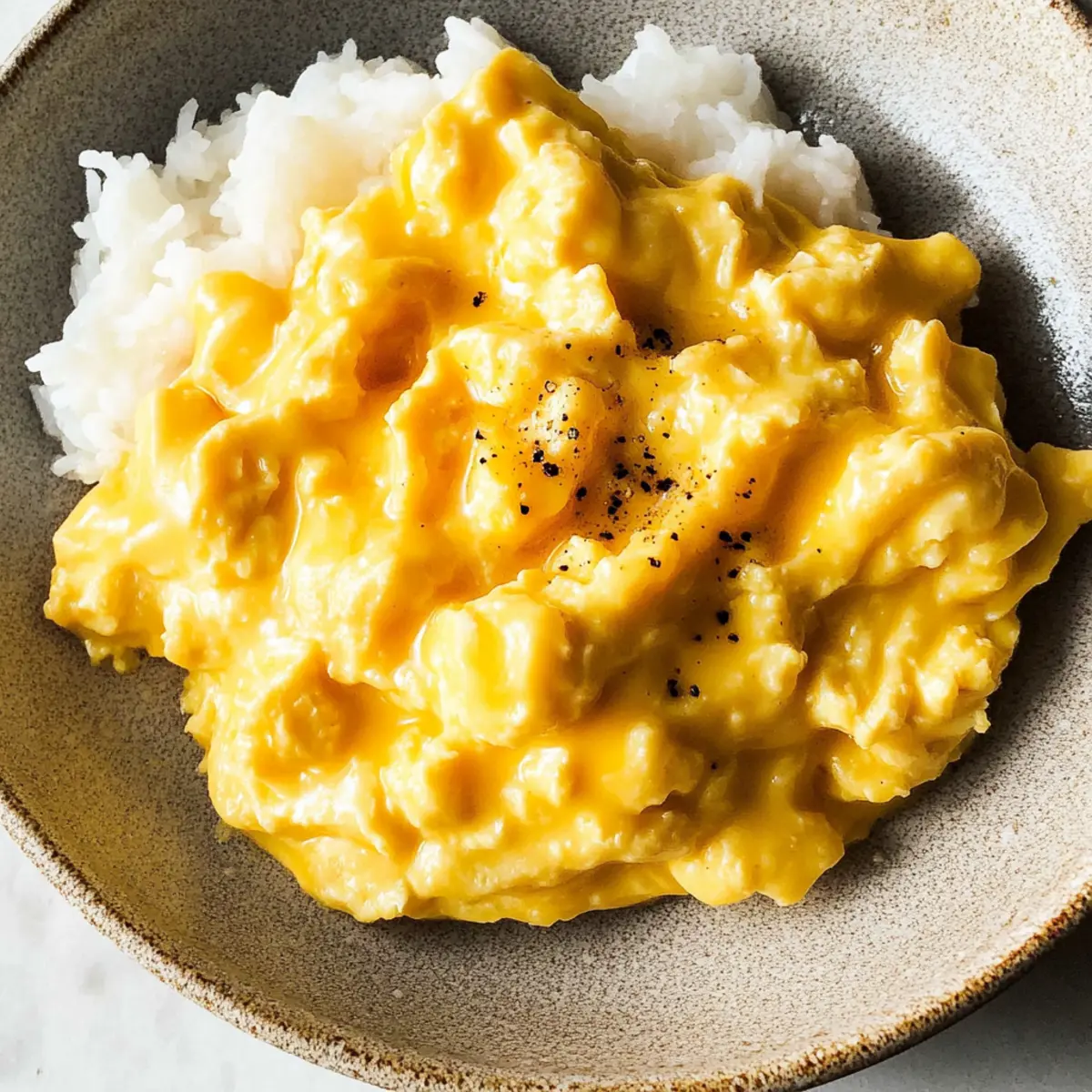 Miso scrambled eggs