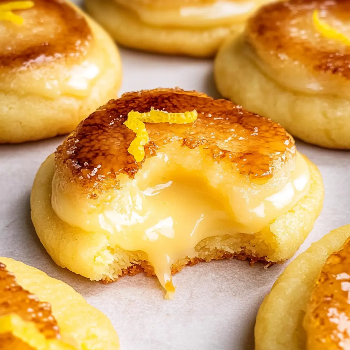 Lemon Crème Brûlée Cookies