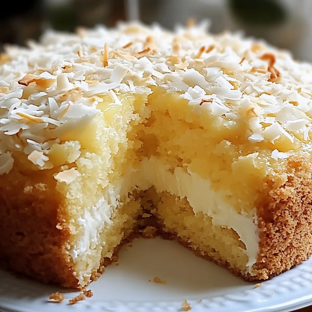 Pineapple coconut cake