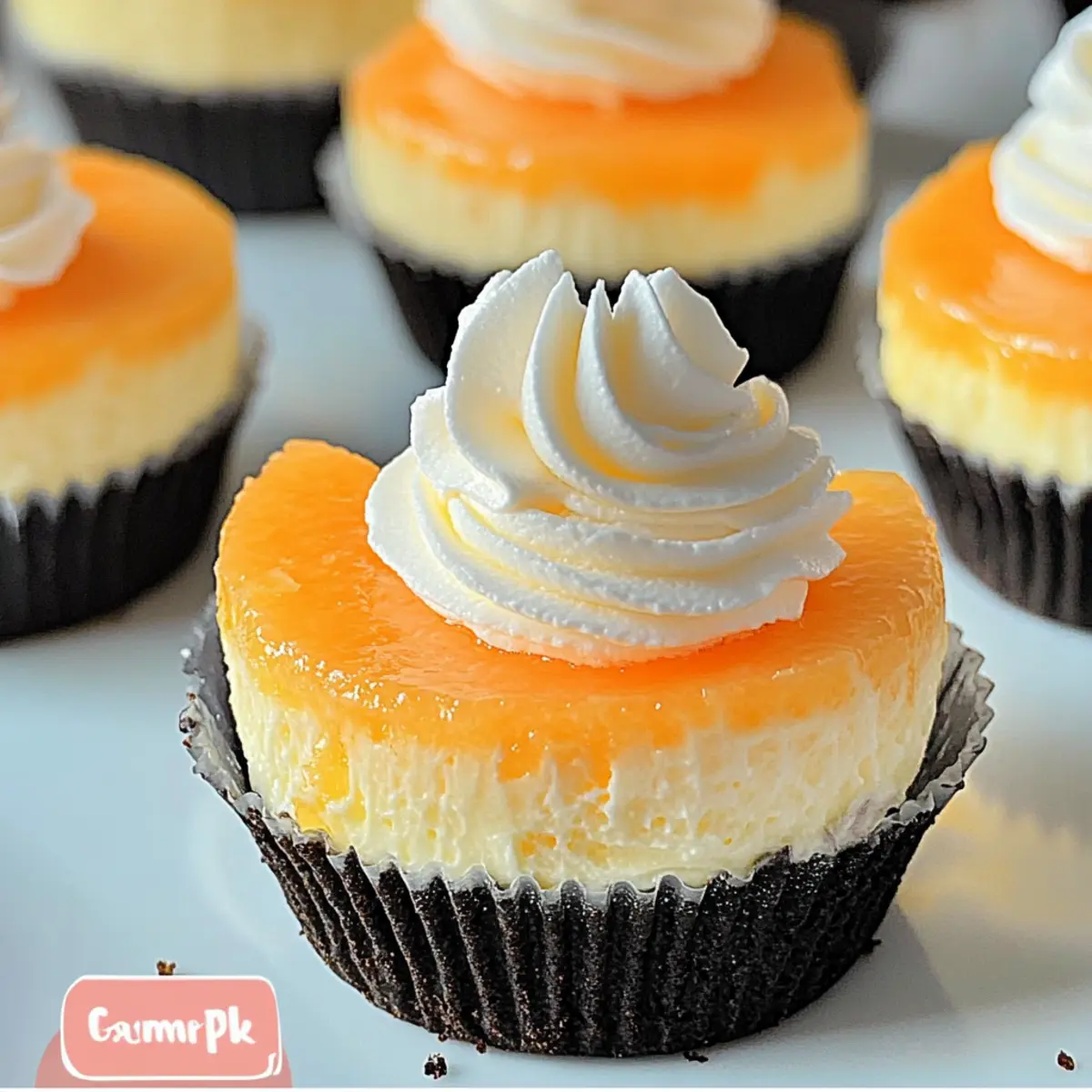 Orange Creamsicle Mini Cheesecakes