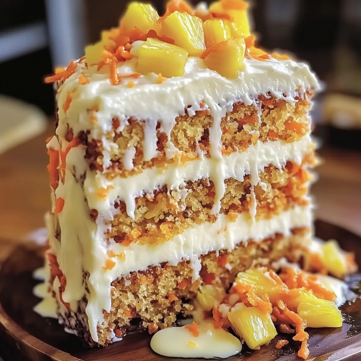 Hawaiian Carrot Pineapple Cake