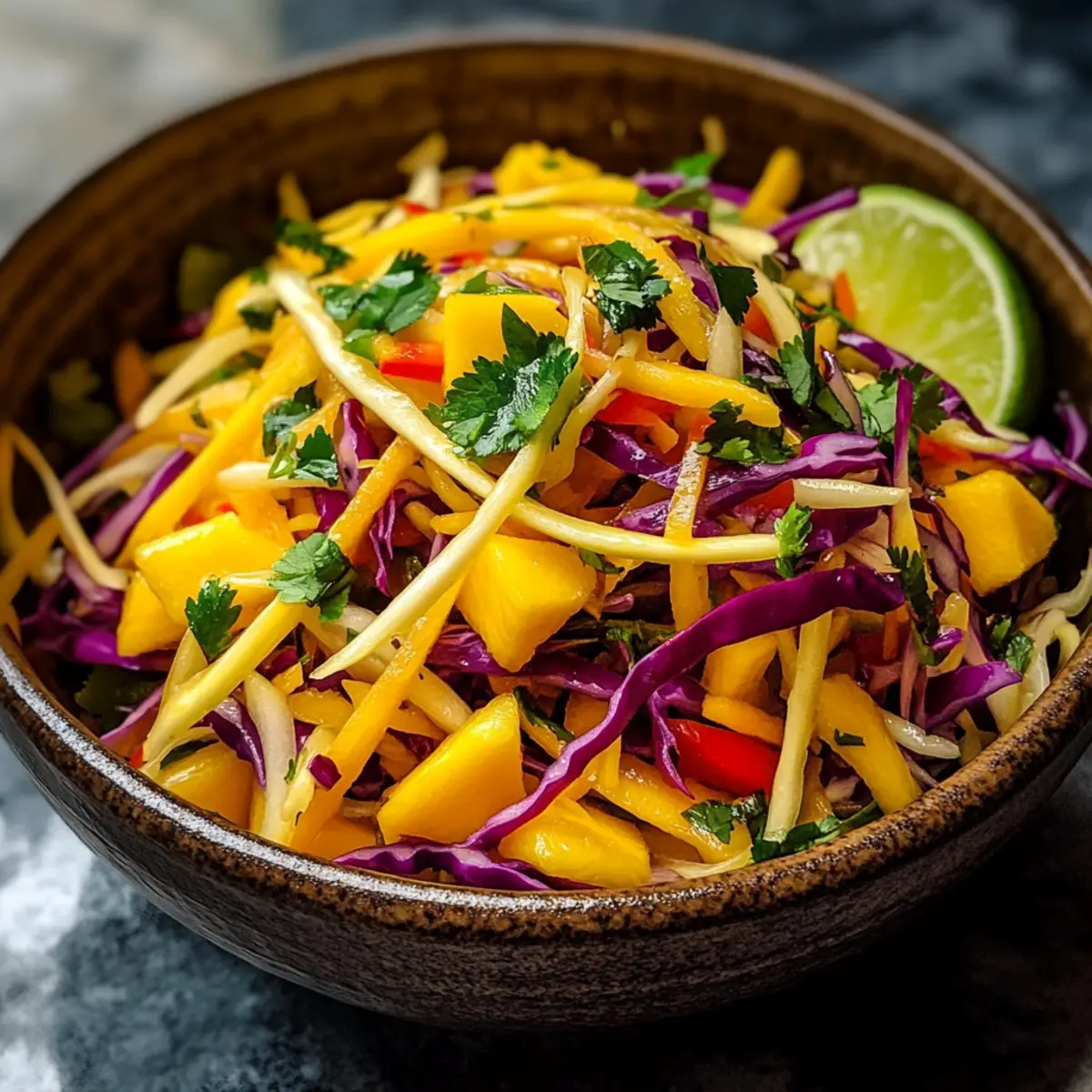 Quick And Easy Mango Slaw