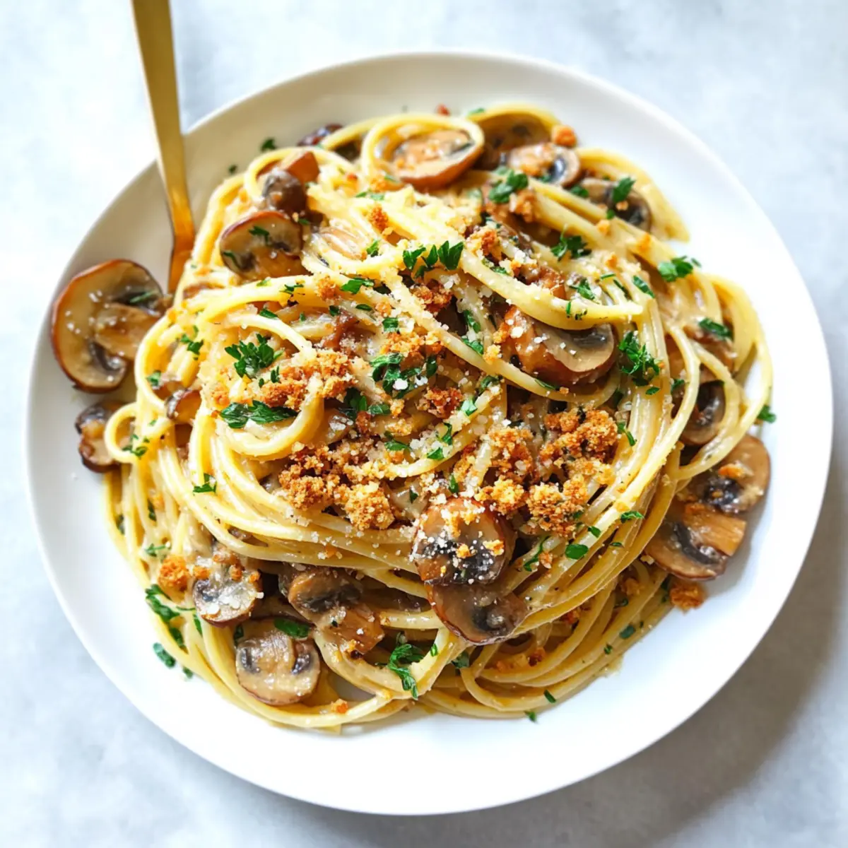 Brown Butter Mushroom Pasta
