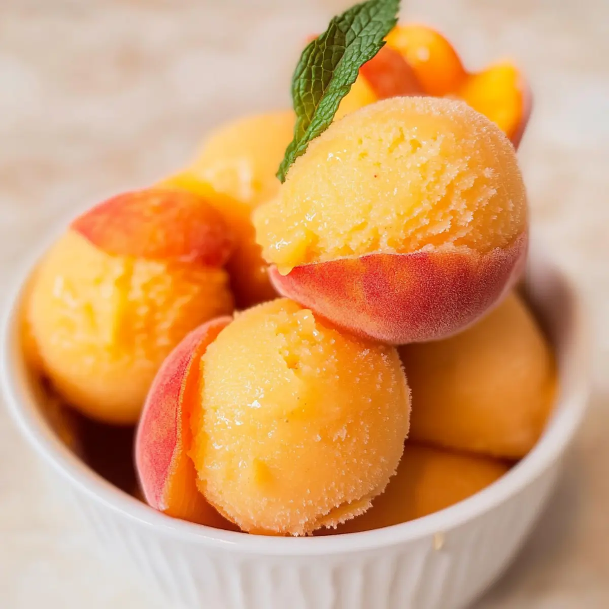 Perfect Peach Sorbet