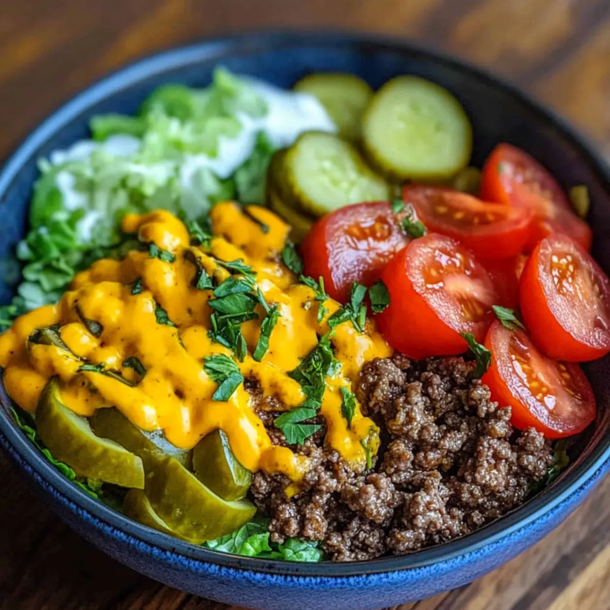 High-Protein Cheeseburger Bowls
