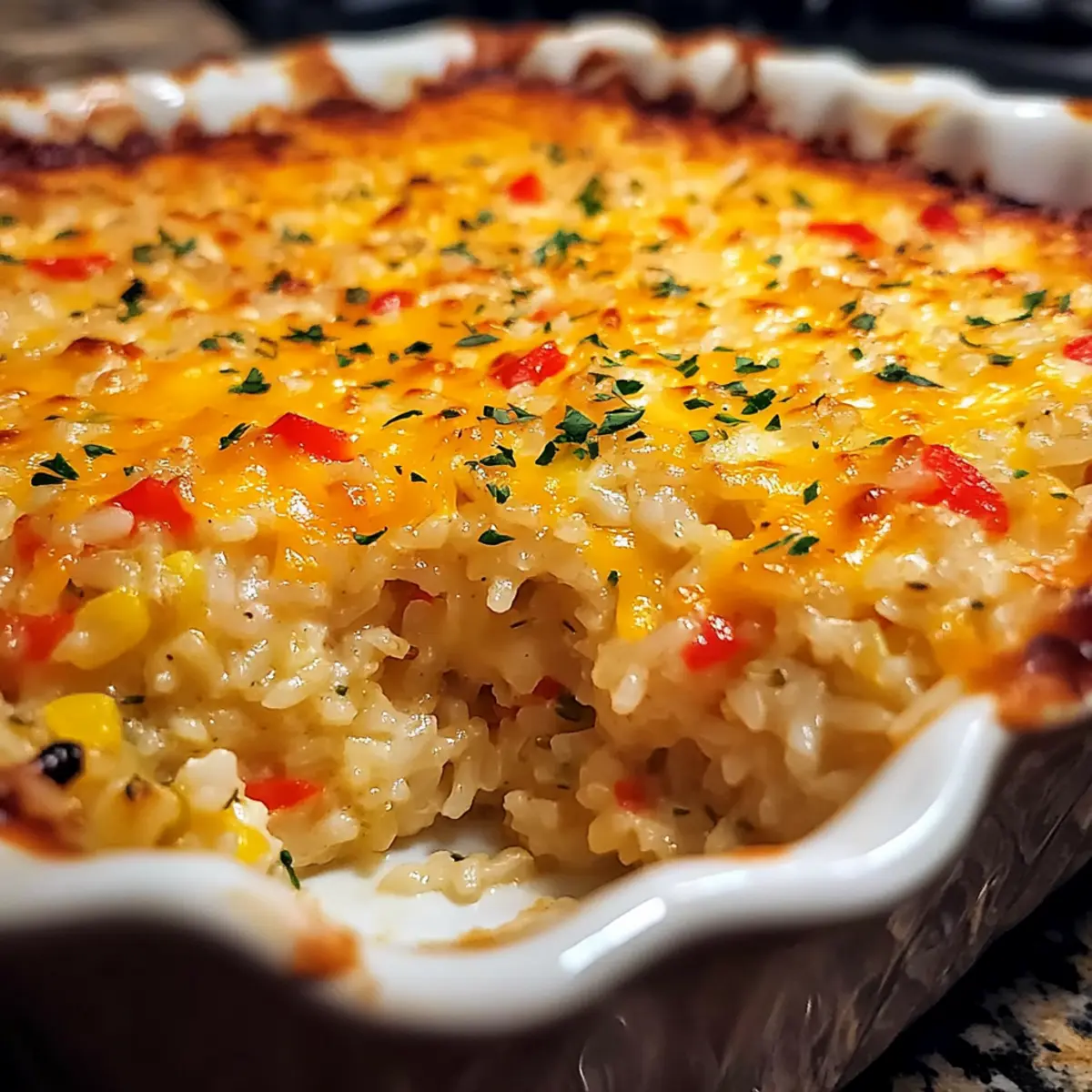 Pepper Jack Rice Bake