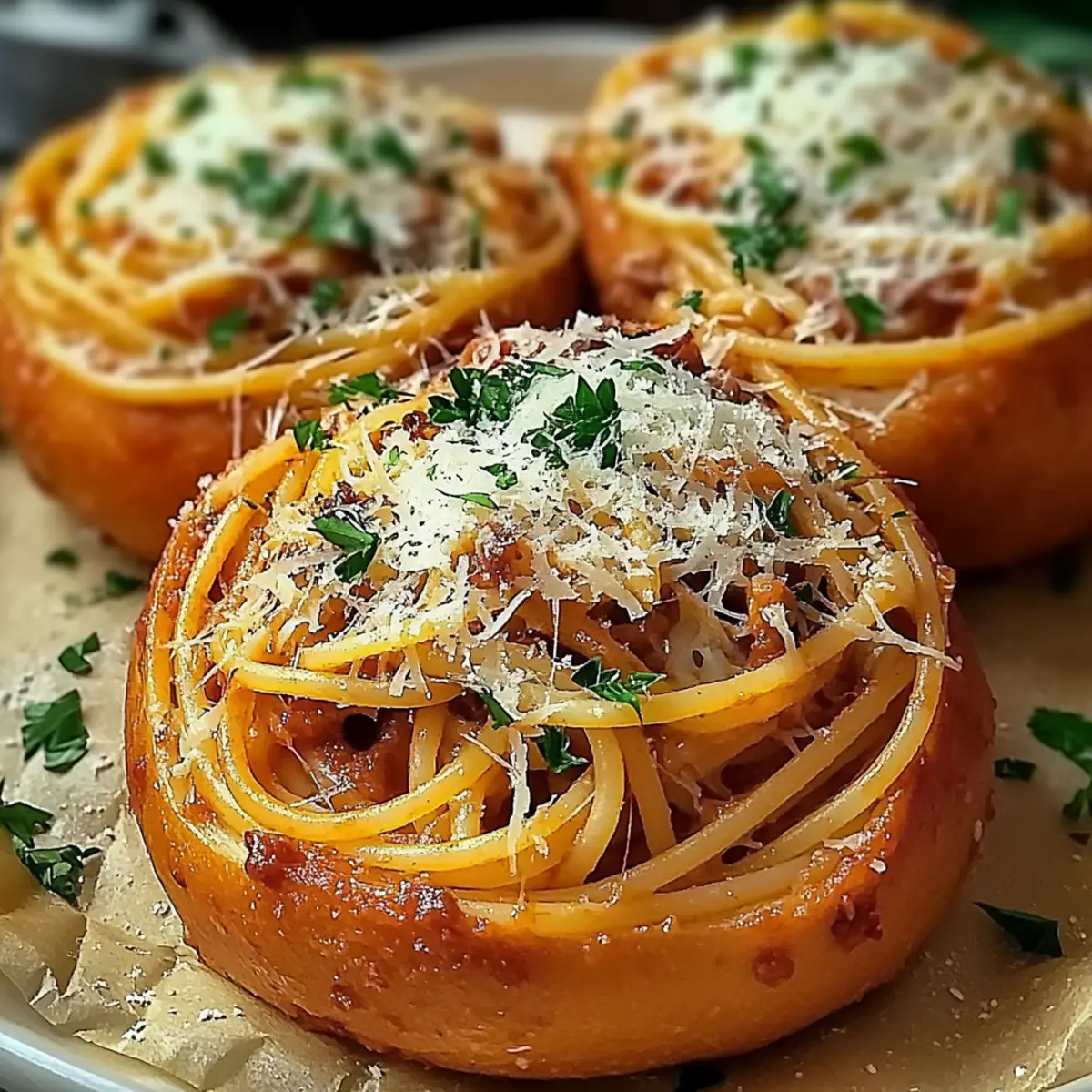 Spaghetti Garlic Bread