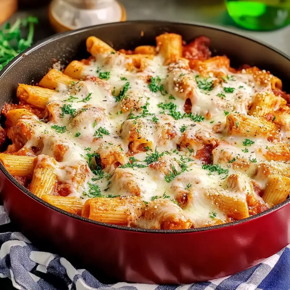 Baked Chicken Parmesan Pasta
