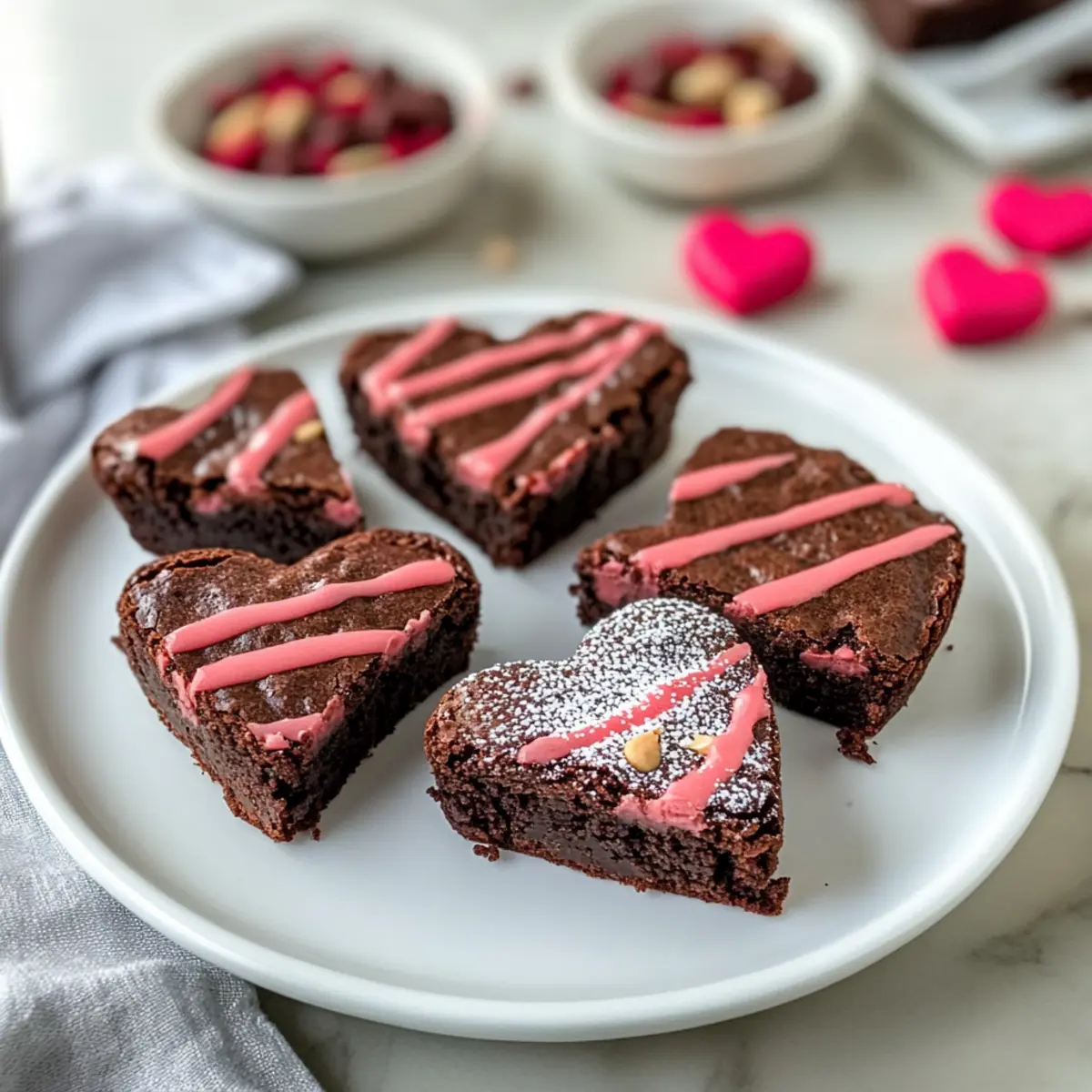 Heart Shaped Brownies