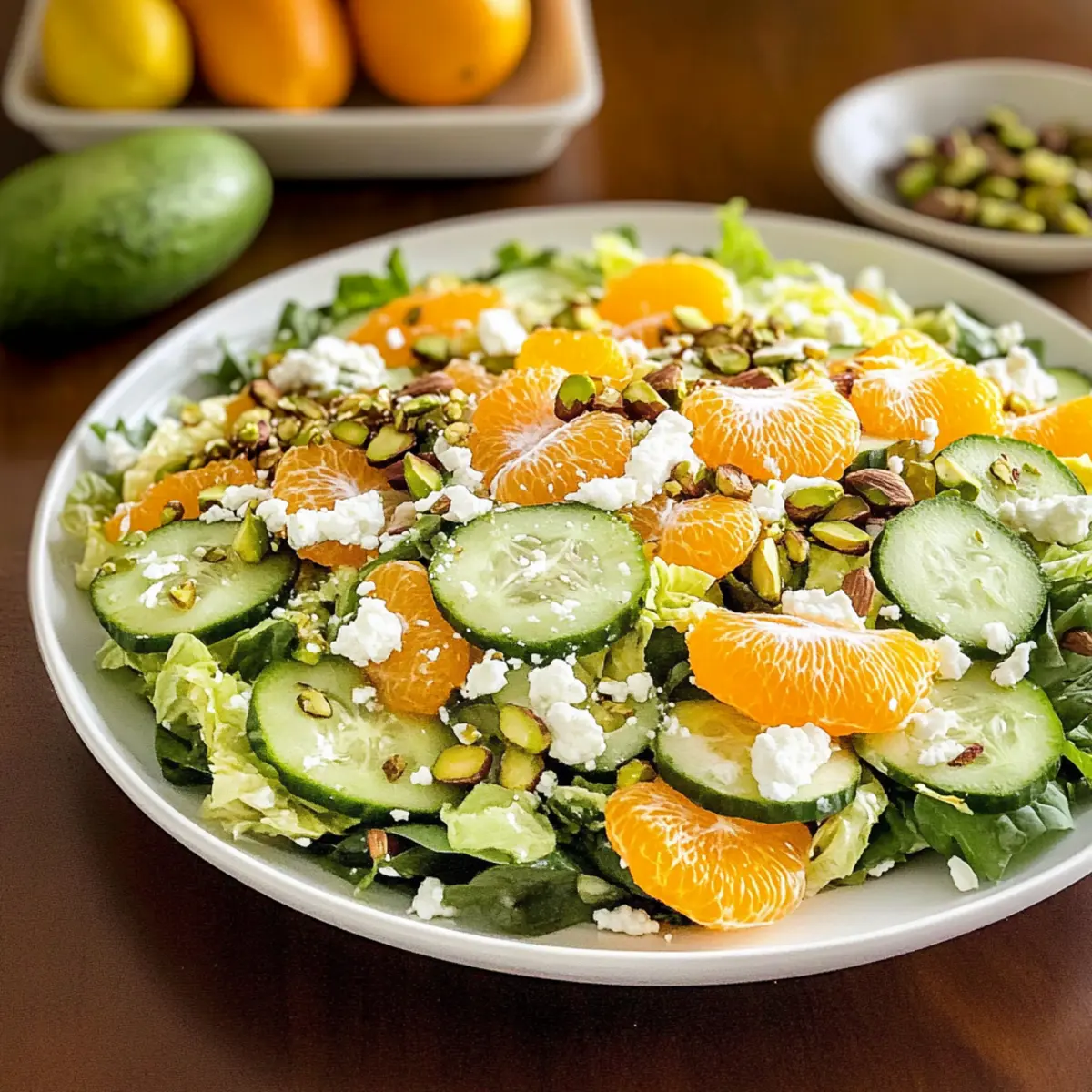 Irish Flag Clementine Cucumber Salad