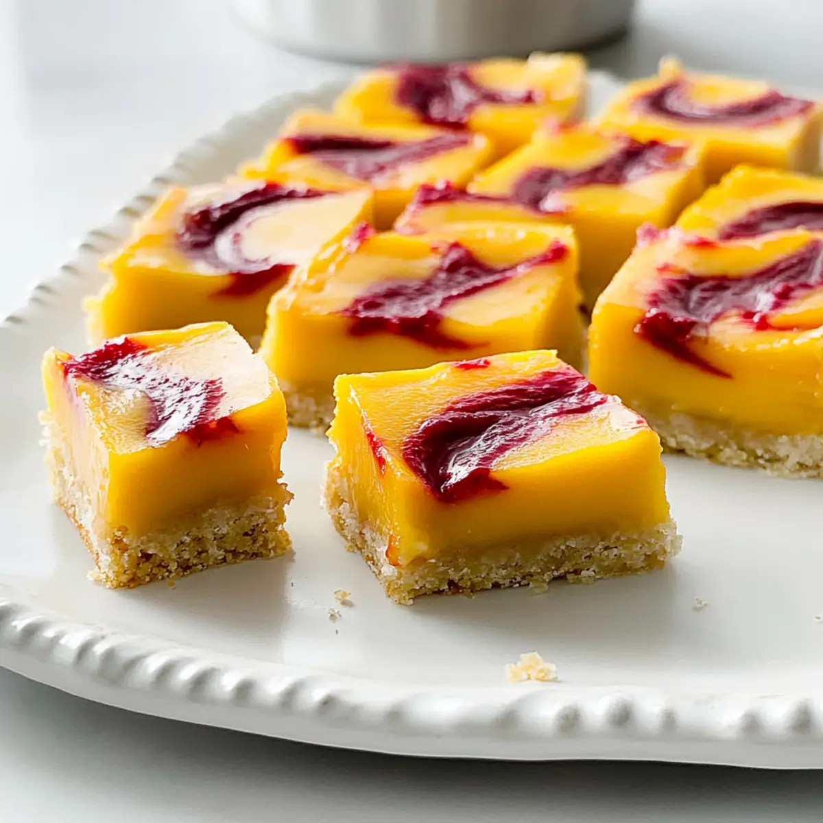 Raspberry Mango Bars