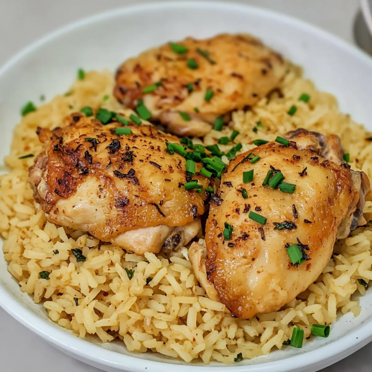 Instant Pot Chicken Thighs and Rice