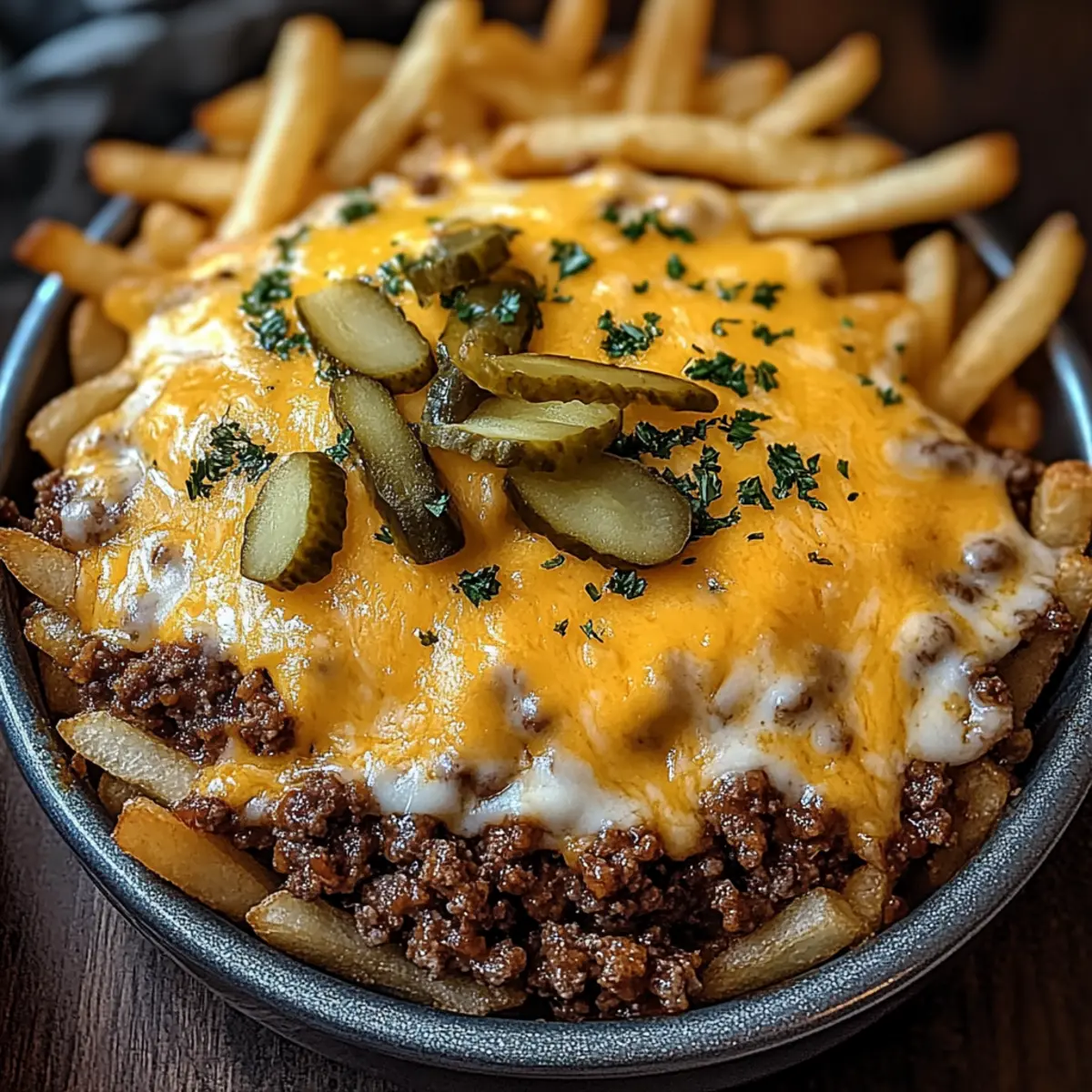 Cheeseburger French Fry Casserole