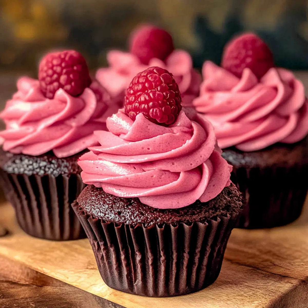 Chocolate Raspberry Cupcakes