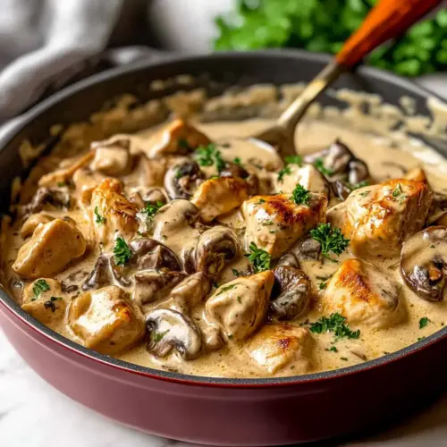Rich Chicken Stroganoff