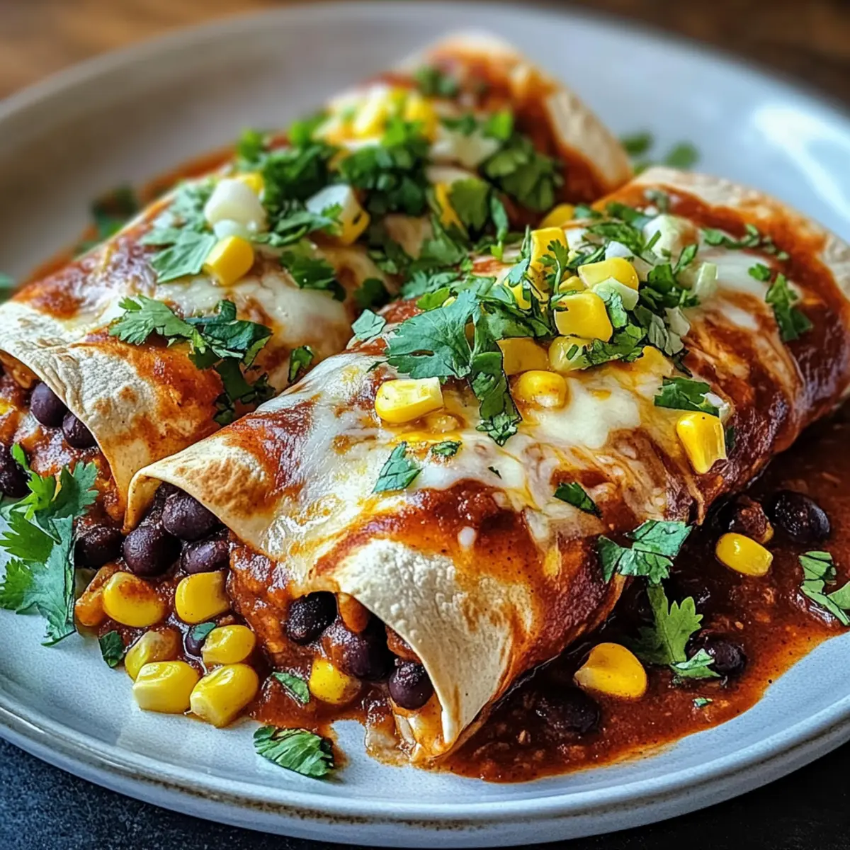 Vegetarian Black Bean Enchiladas