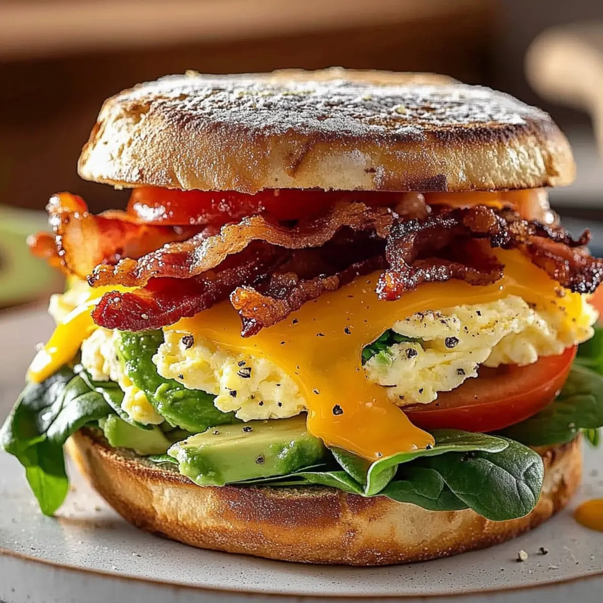 Breakfast Sandwich with Avocado