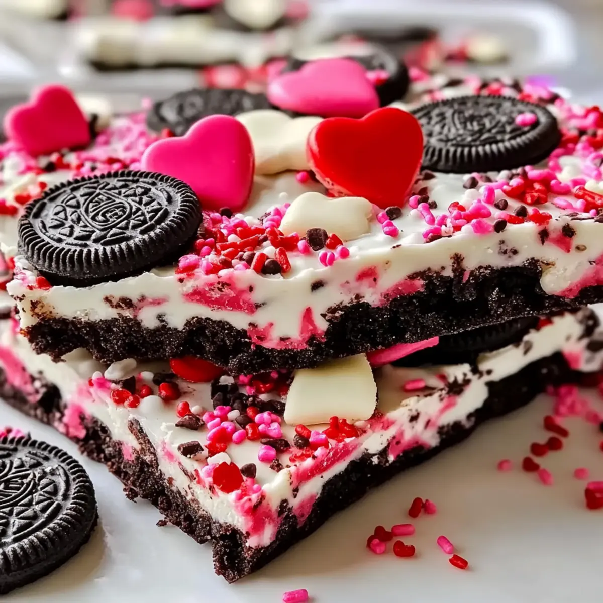Valentine’s Day Oreo Cookie Bark