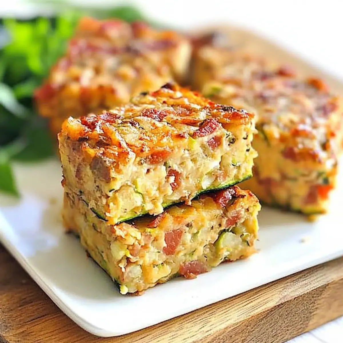 Zucchini and Bacon Slice