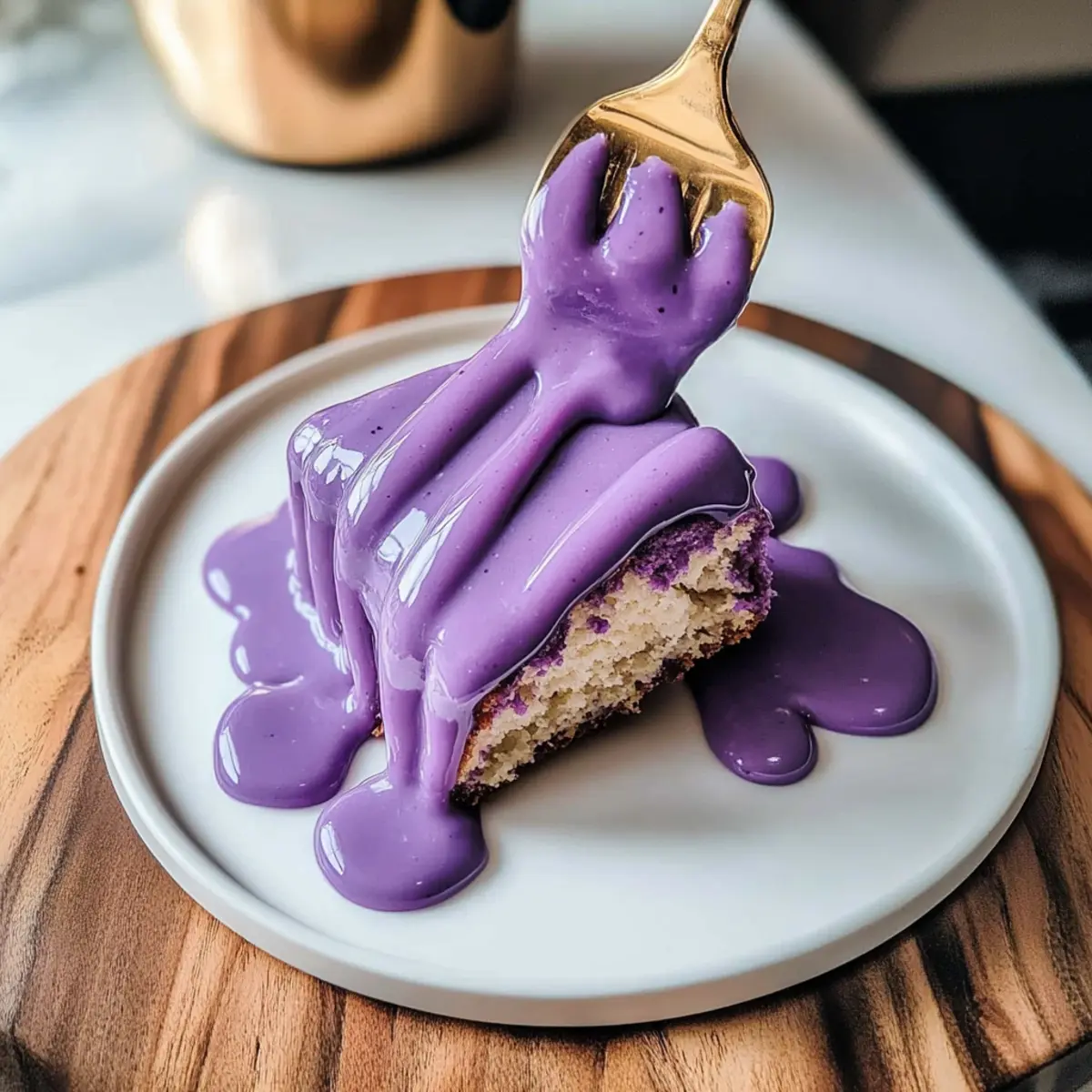 Ube Scones with Ube Glaze