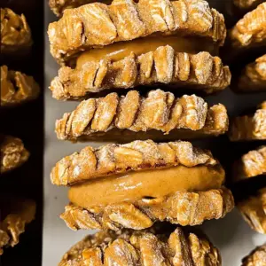 GOLDEN OAT MASALA CHAI CUSTARD SANDWICH COOKIES