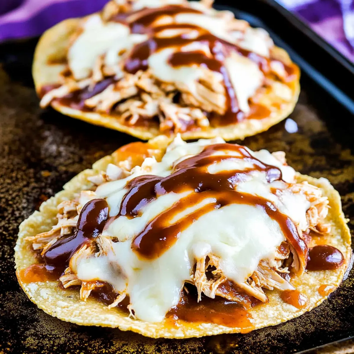 Barbecue Chicken Tostadas