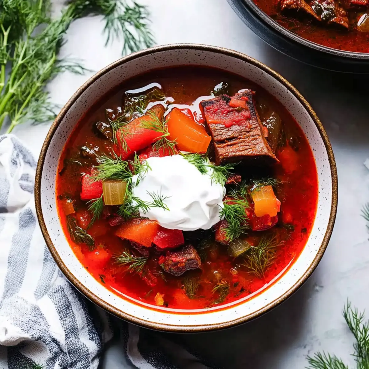 Borscht Soup with Beef