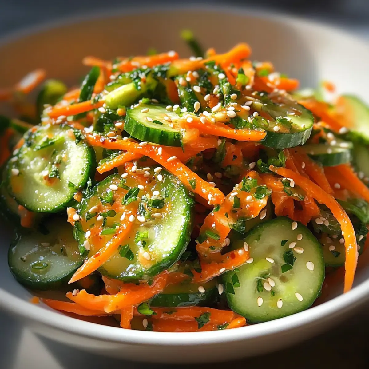 Cucumber and carrot salad