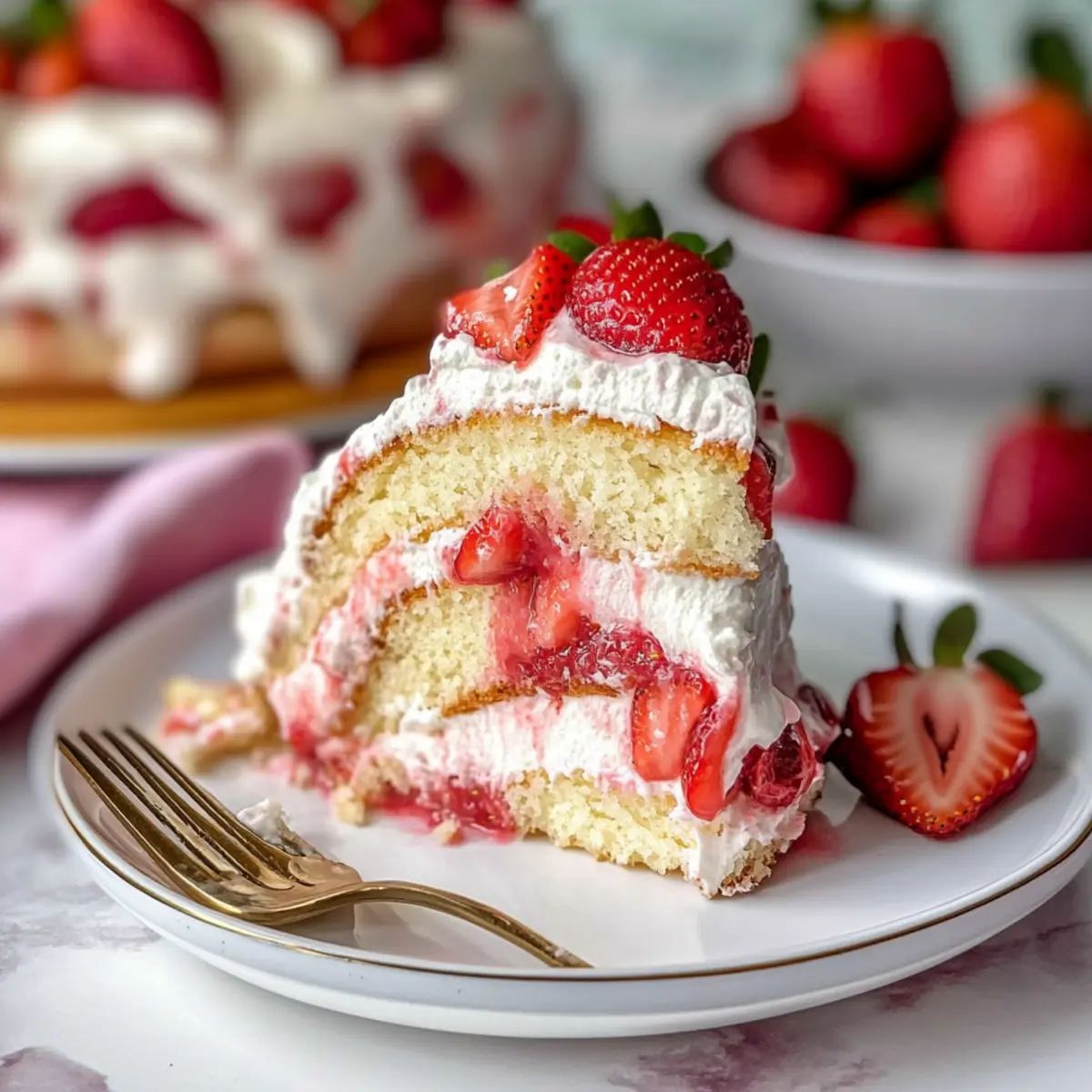 Strawberry Shortcake Cake