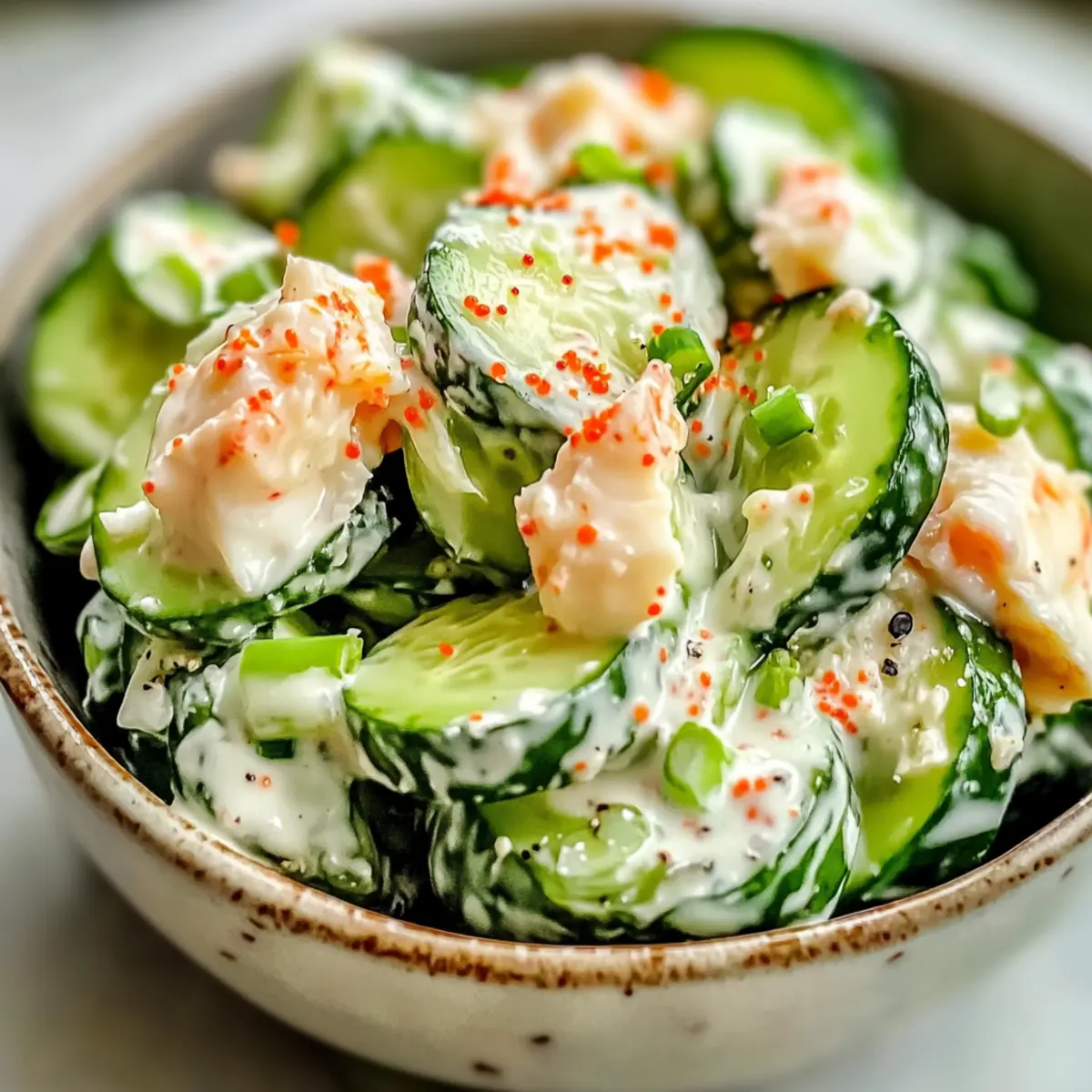California Roll Cucumber Salad