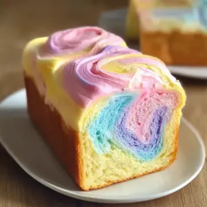 Cloud Bread Recipe Pastel Swirl Loaf