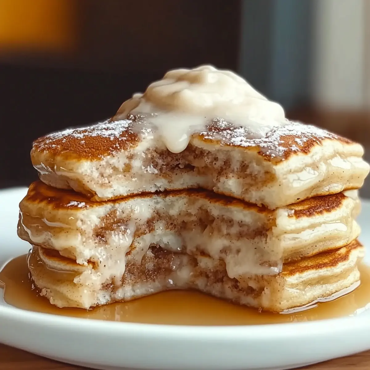 Cinnamon Roll Pancakes