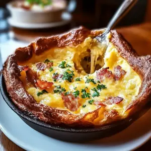 Savory Cheddar & Bacon Dutch Baby