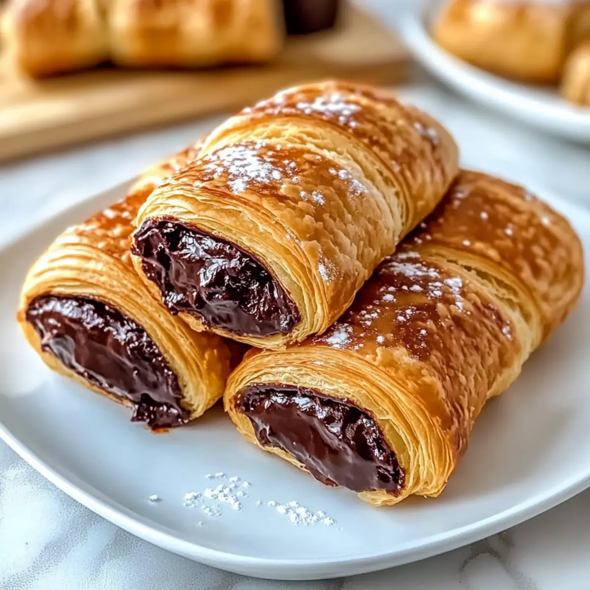 Homemade Chocolate Croissants