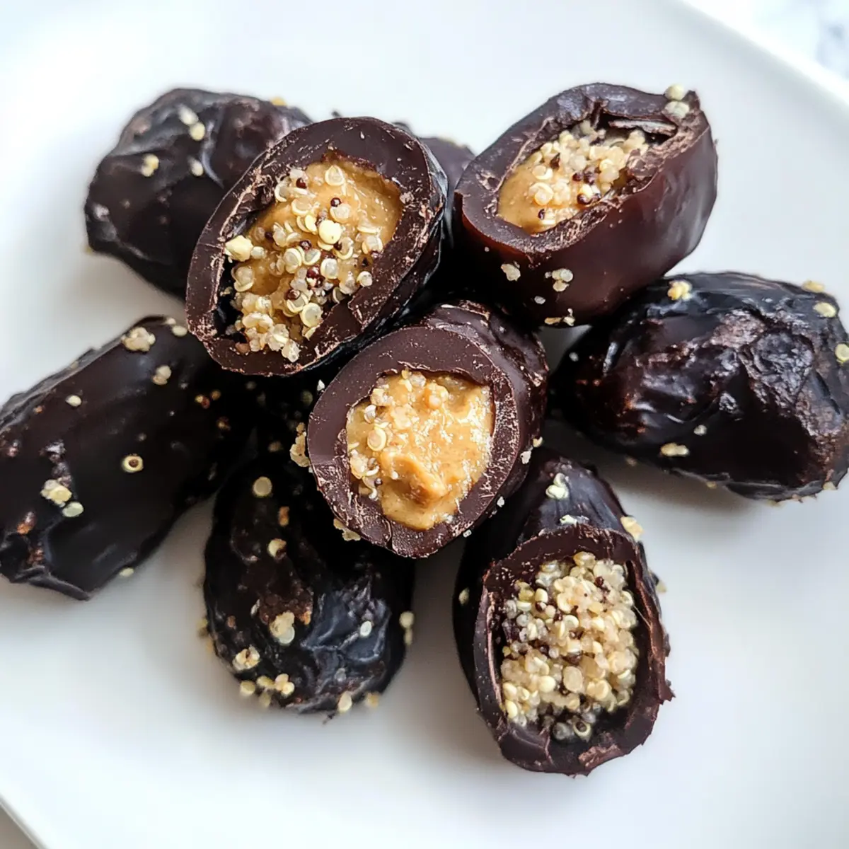 Quinoa Crunch Stuffed Dates