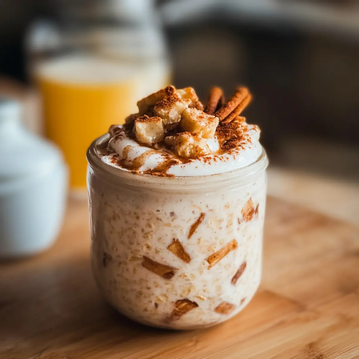 Cinnamon Roll Overnight Oats