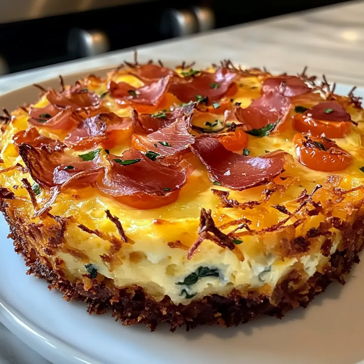 Crispy Hash Brown Crust Quiche