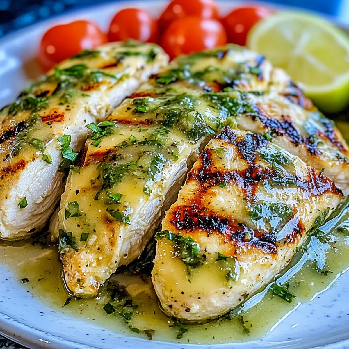 Grilled Salsa Verde Pepper Jack Chicken
