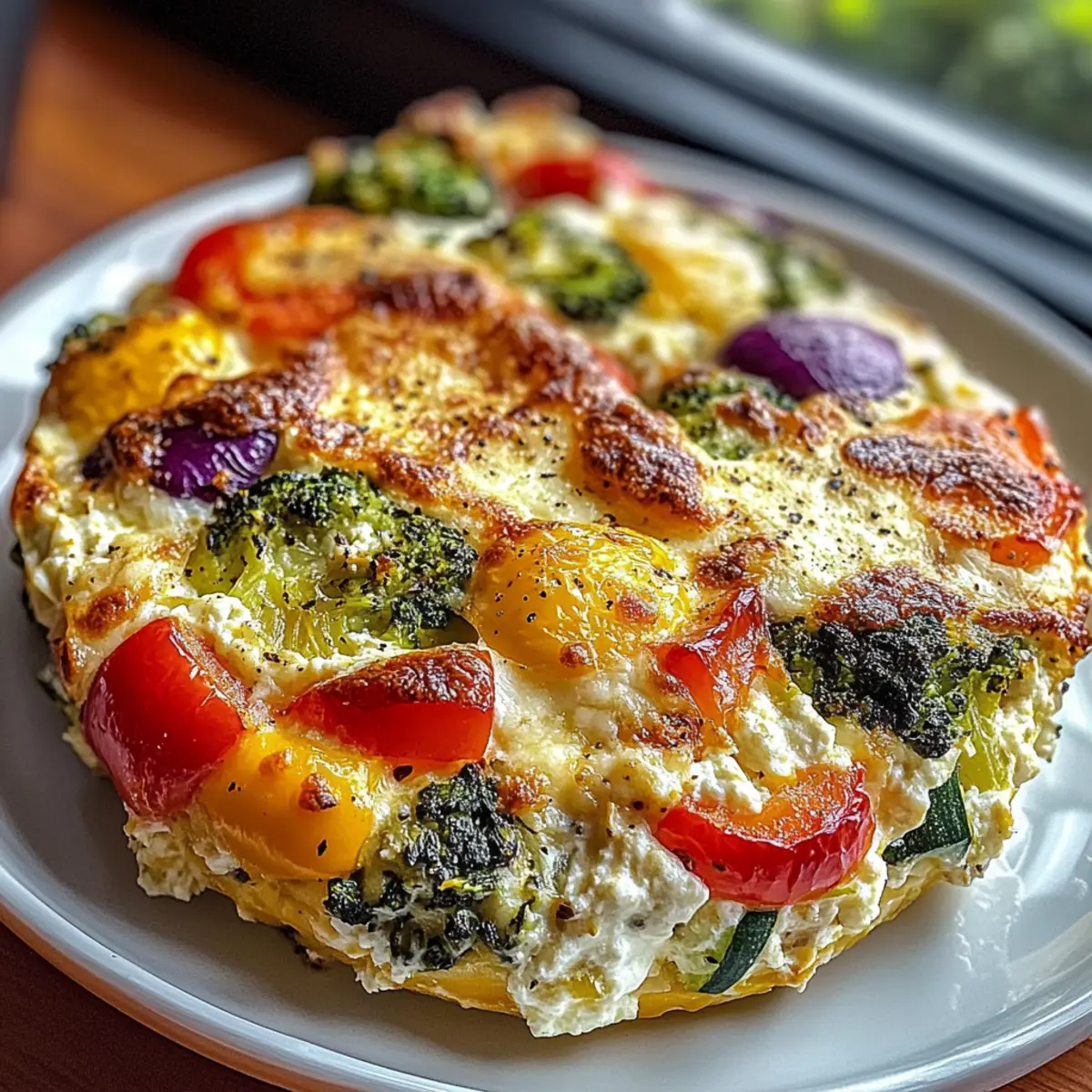 High-Protein Veggie Bake with Cottage Cheese