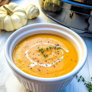 Crock-pot Butternut Squash Soup