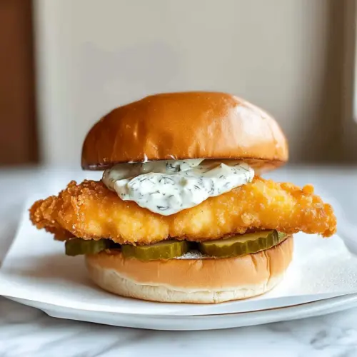 Fried Cod Fish Sandwich